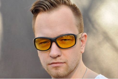 Водительские очки P02 yellow
